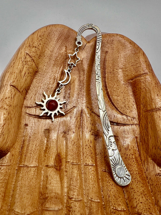 CRYSTAL METAL BOOKMARK ELEGANT BOOK DECOR.