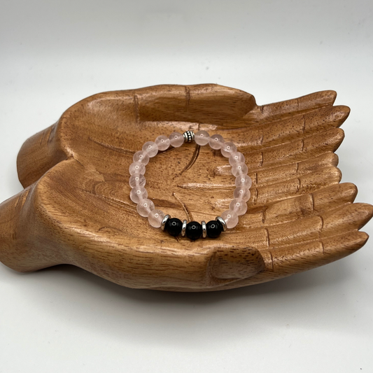 Clear Quartz crystal bead bracelet